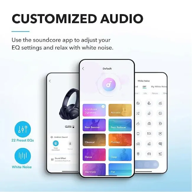 Bluetooth-гарнітура Anker SoundCore Q20i Blue (A3004G31) - мініатюра 7