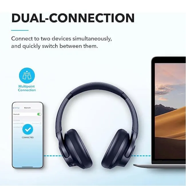 Bluetooth-гарнітура Anker SoundCore Q20i Blue (A3004G31) - мініатюра 8