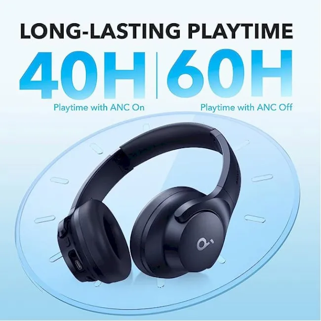 Bluetooth-гарнітура Anker SoundCore Q20i Blue (A3004G31) - мініатюра 9