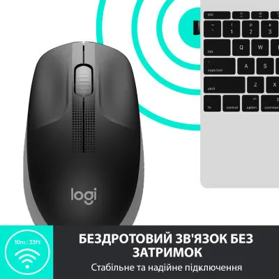 Мишка Logitech M190 Mid Grey (910-005906) - мініатюра 4