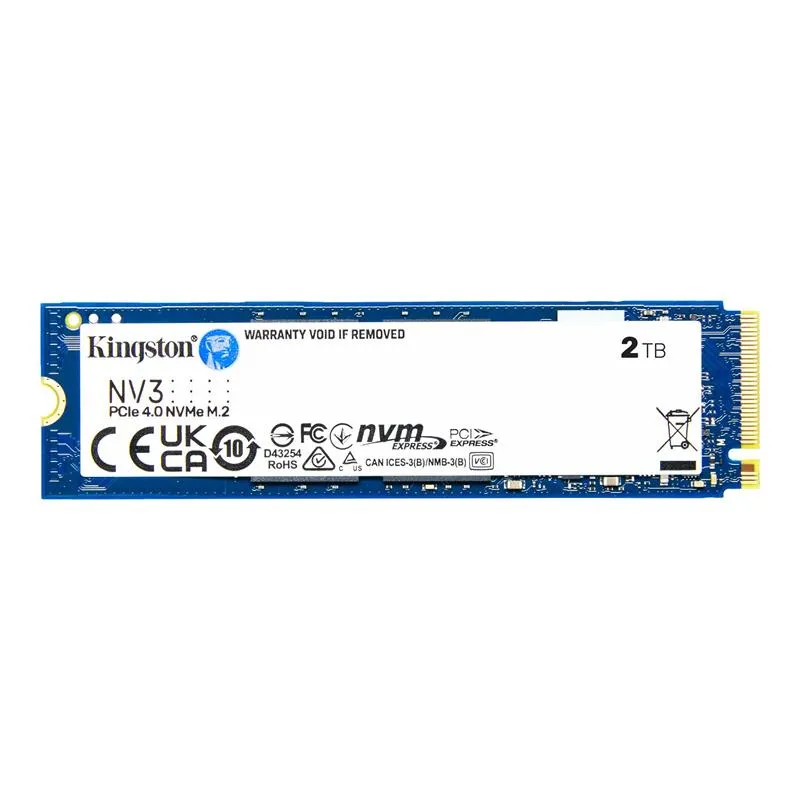 Накопичувач SSD 2TB M.2 NVMe Kingston NV3 M.2 2280 PCIe Gen4.0 x4 (SNV3S/2000G) - зображення 1