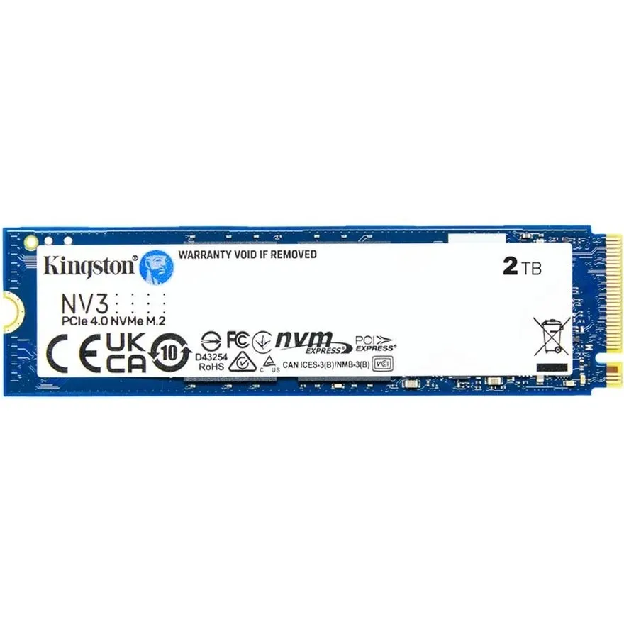Накопичувач SSD 2TB M.2 NVMe Kingston NV3 M.2 2280 PCIe Gen4.0 x4 (SNV3S/2000G) - мініатюра 4