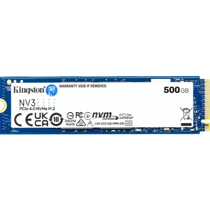 Накопичувач SSD  500GB M.2 NVMe Kingston NV3 M.2 2280 PCIe Gen4.0 x4 (SNV3S/500G) - мініатюра 4