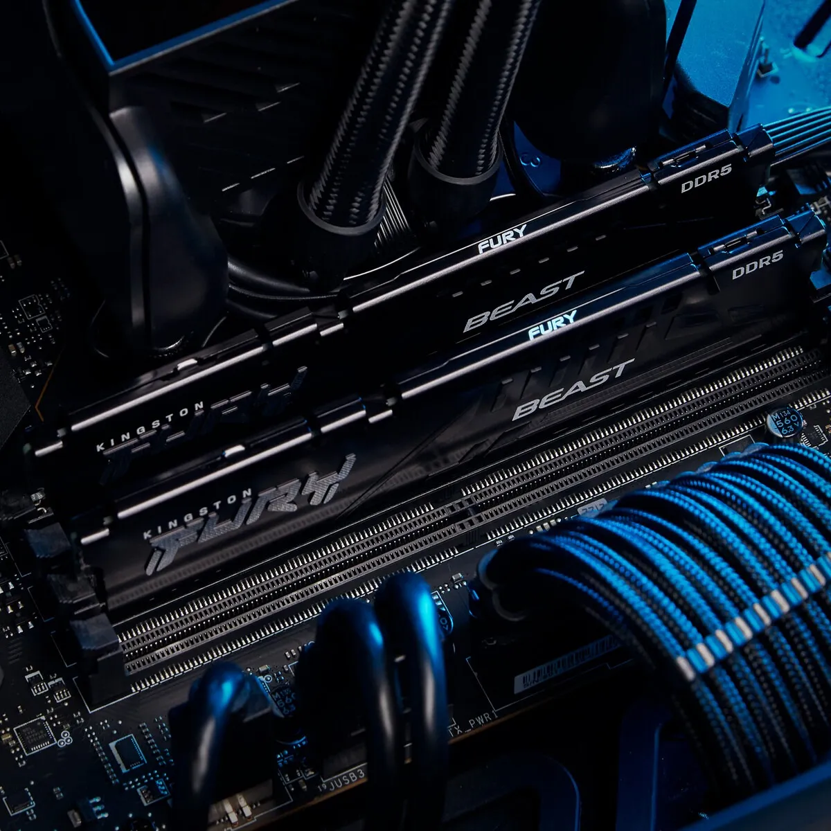 Модуль пам`яті DDR5  2x16GB/6000 Kingston Fury Beast Black (KF560C36BBE2K2-32) - мініатюра 11