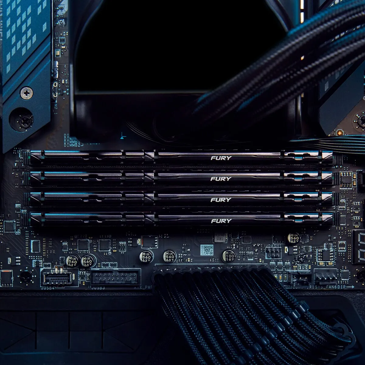 Модуль пам`яті DDR5  2x16GB/6000 Kingston Fury Beast Black (KF560C36BBE2K2-32) - мініатюра 12