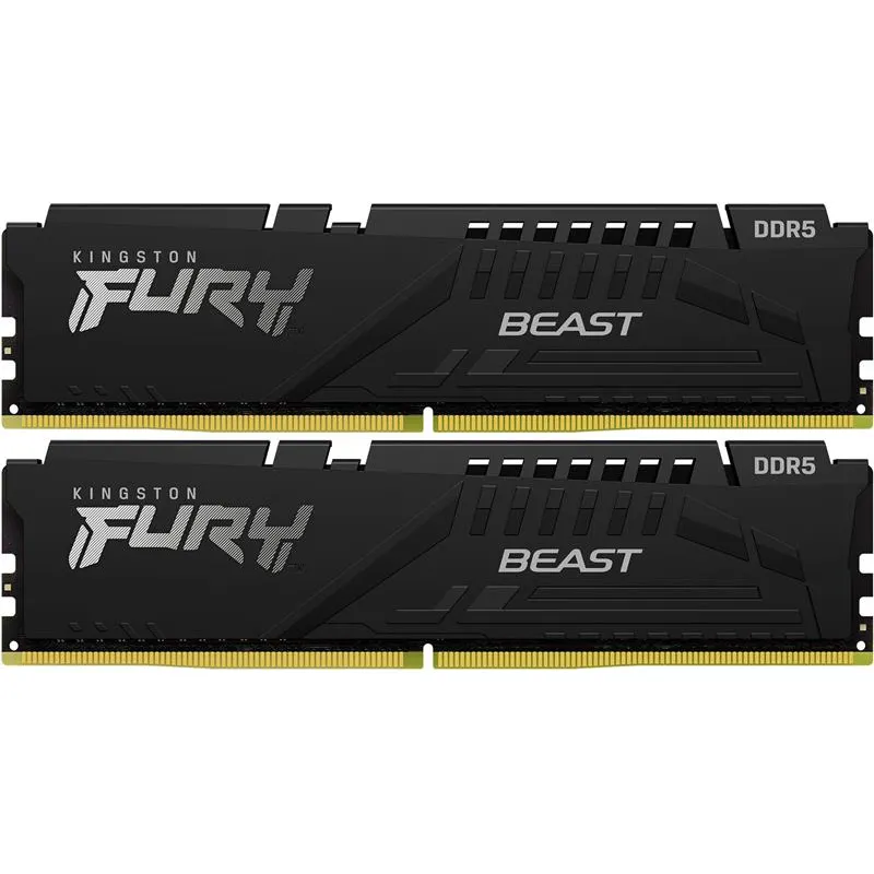 Модуль пам`яті DDR5  2x16GB/6000 Kingston Fury Beast Black (KF560C36BBE2K2-32) - мініатюра 5