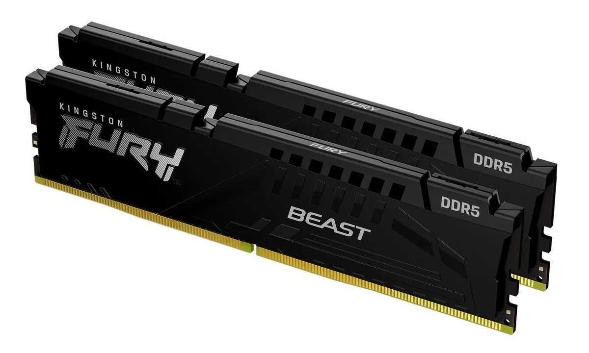 Модуль пам`яті DDR5  2x16GB/6000 Kingston Fury Beast Black (KF560C36BBE2K2-32) - мініатюра 7