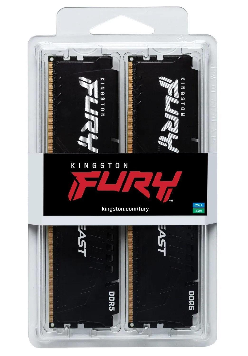 Модуль пам`яті DDR5  2x16GB/6000 Kingston Fury Beast Black (KF560C36BBE2K2-32) - мініатюра 9