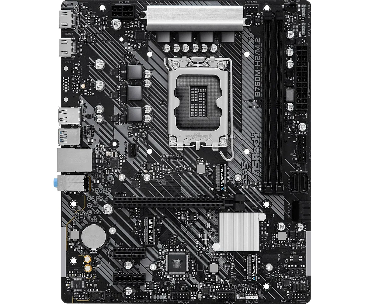 Материнська плата ASRock B760M-H2/M.2 Socket 1700 - зображення 1
