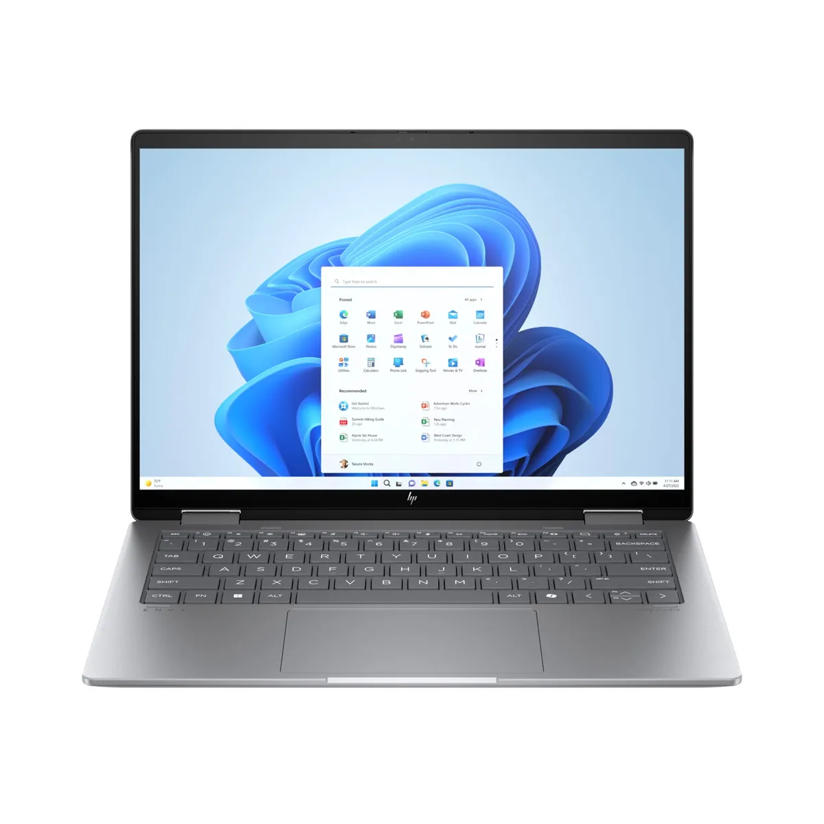 Ноутбук HP Envy x360 14-fc0022ua (A0NL3EA) Silver - зображення 1