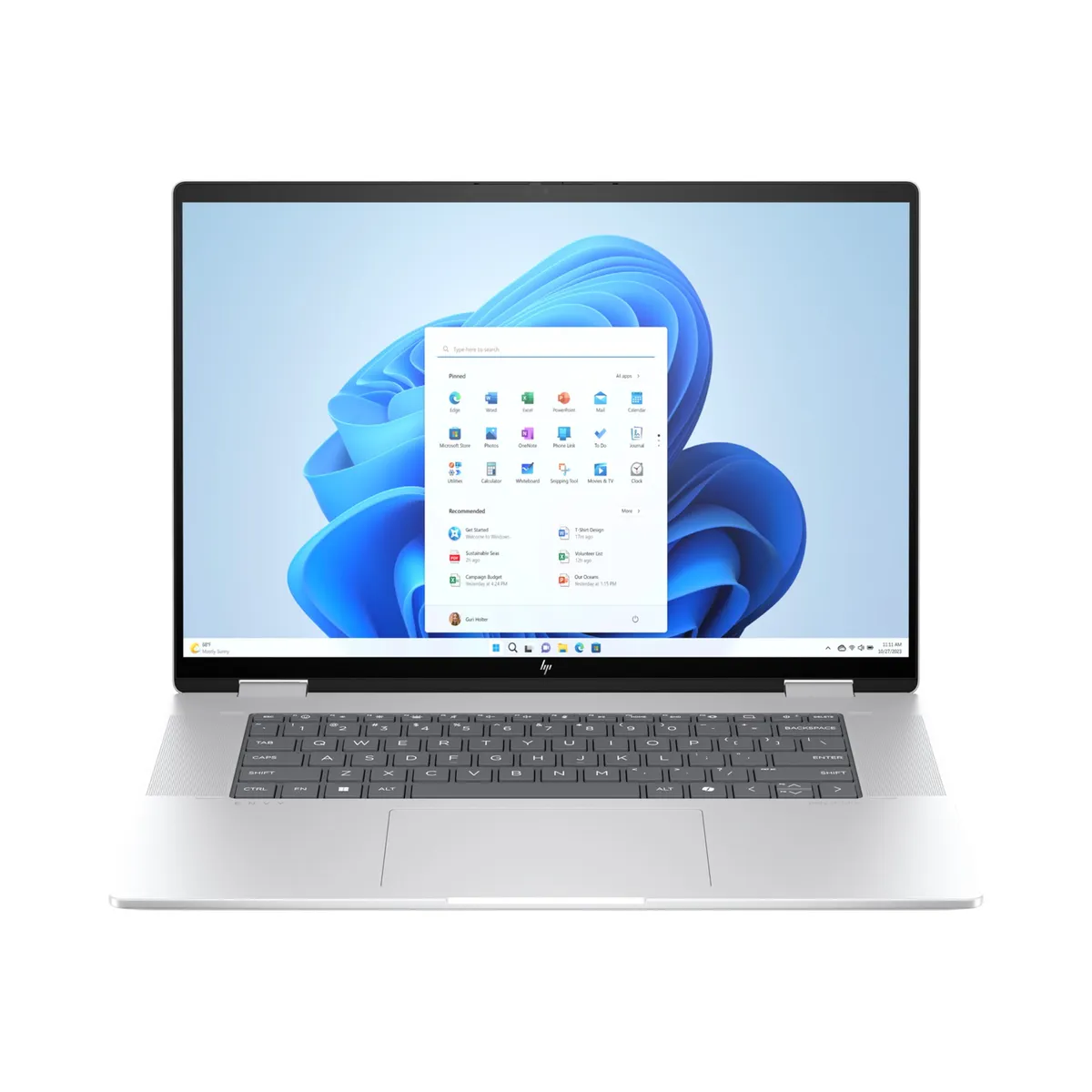 Ноутбук HP Envy x360 16-ac0005ua (A0NM8EA) Silver - зображення 1