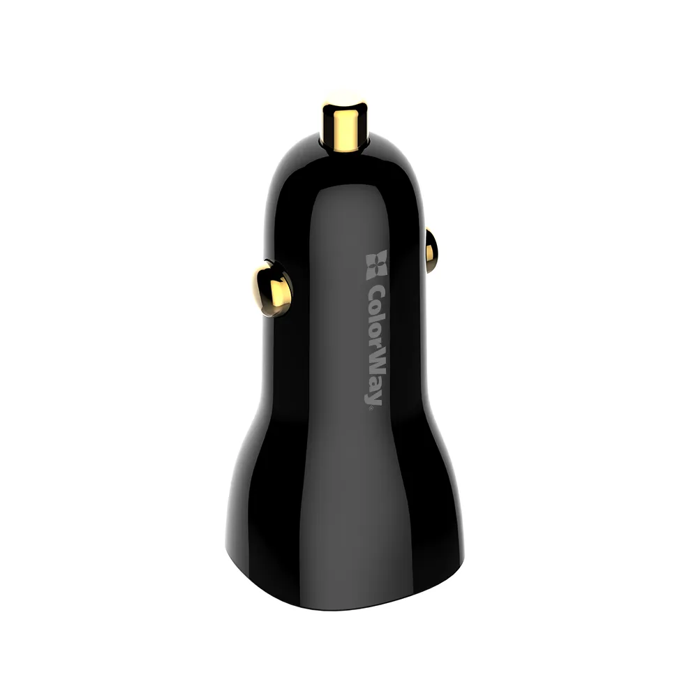 Автомобільний зарядний пристрій ColorWay Power Delivery Port PPS USB (USB-A + USB-C, 60W) Black (CW-CHA046PD-BK) - мініатюра 4