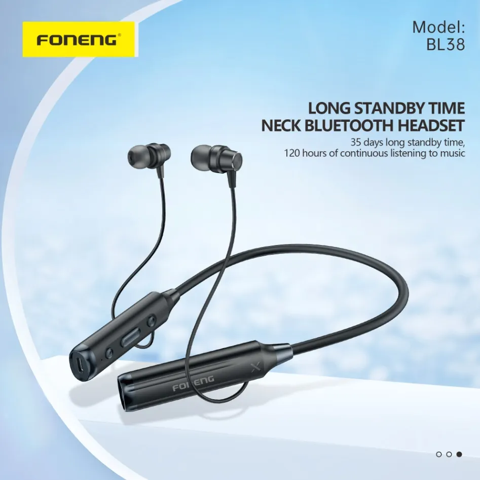 Bluetooth-гарнітура Foneng Neckband Sport (BL38) - мініатюра 3