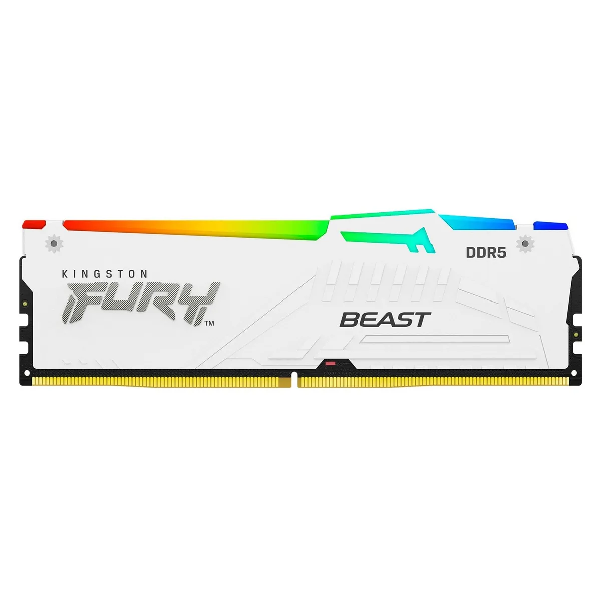 Модуль пам`ятi DDR5 32GB/5600 Kingston Fury Beast RGB EXPO White (KF556C36BWEA-32) - зображення 1