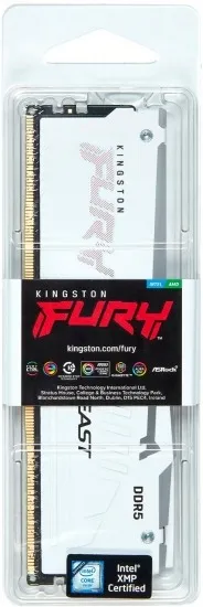 Модуль пам`ятi DDR5 32GB/5600 Kingston Fury Beast RGB EXPO White (KF556C36BWEA-32) - мініатюра 3