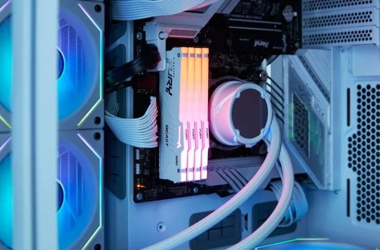 Модуль пам`ятi DDR5 32GB/5600 Kingston Fury Beast RGB EXPO White (KF556C36BWEA-32) - мініатюра 4