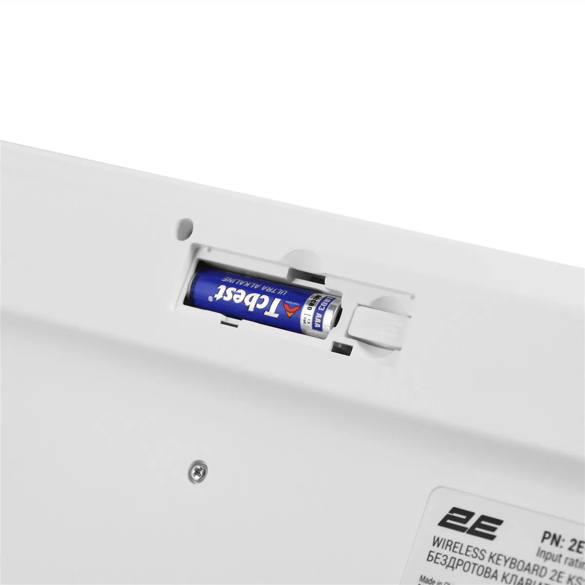Клавіатура бездротова 2E KS260 WL EN/UKR White (2E-KS260WWH_UA) - мініатюра 7