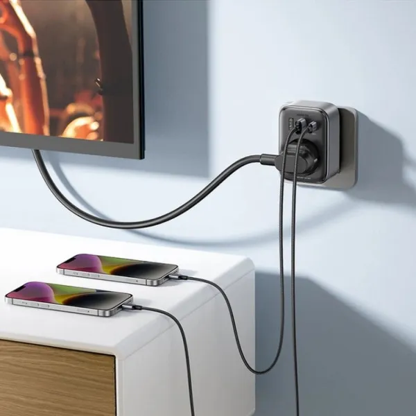 Зарядний пристрій Ugreen CD314 30W Outlet Extender (2хUSB-A+USB-C) Black (90613) - мініатюра 7