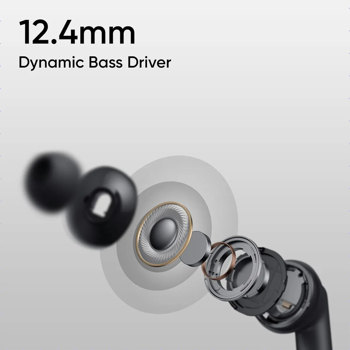 Bluetooth-гарнітура Realme Buds T310 Black - мініатюра 10