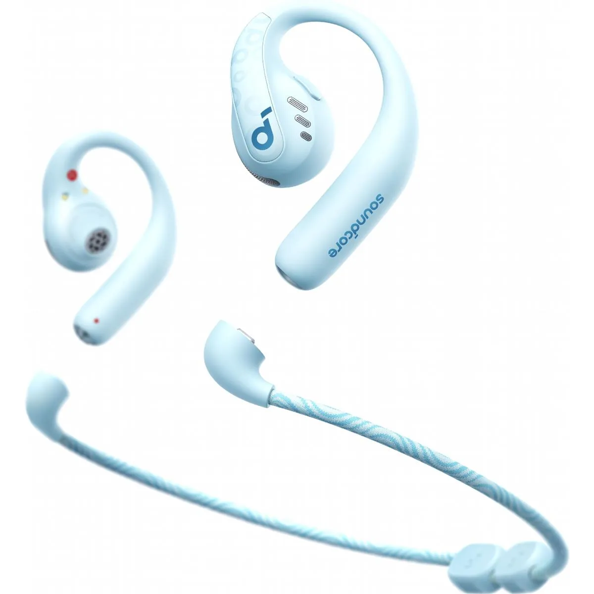 Bluetooth-гарнітура Anker SoundCore AeroFit Pro Blue (A3871G61) - зображення 1