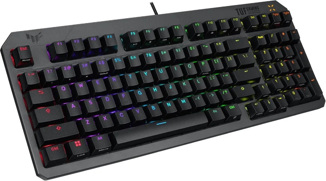 Клавiатура Asus TUF Gaming K3 Gen II Opti-Mech RGB 97key Switches ABS Black (90MP0390-BKMA00) - мініатюра 2