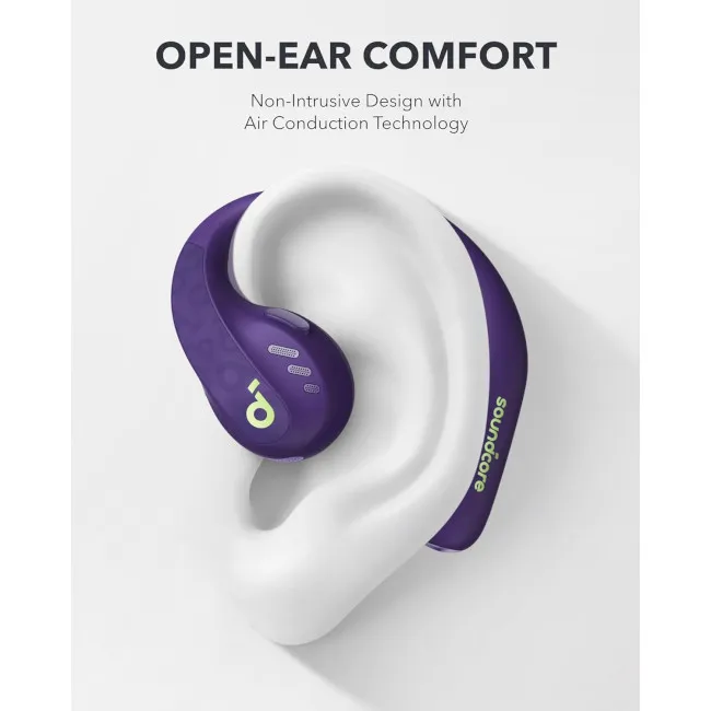 Bluetooth-гарнітура Anker SoundCore AeroFit Pro Purple (A3871GQ1) - мініатюра 6