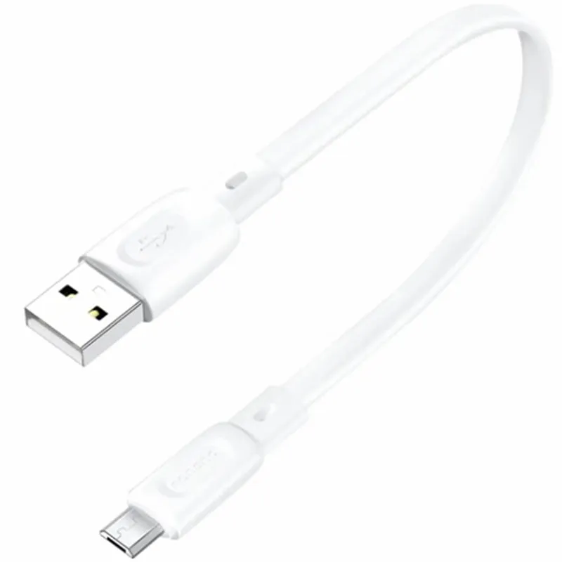 Кабель Foneng X107 USB - micro USB (M/M), 2.1 A, 0.25 м, White (X107-CA-MU) - зображення 1