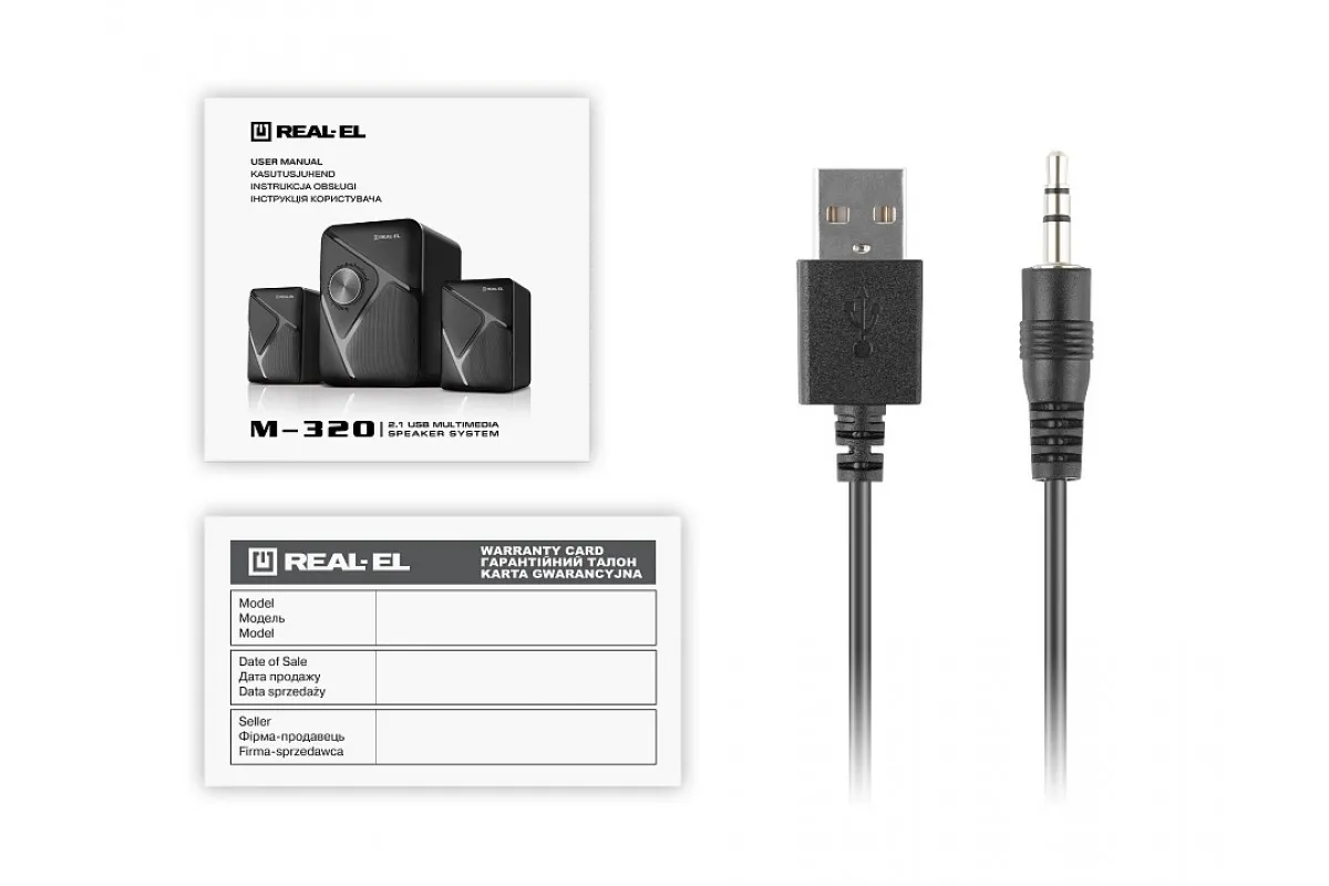 Акустична система REAL-EL M-320 Black - мініатюра 6