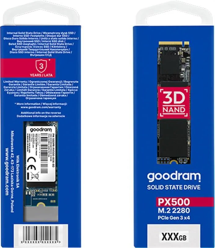 Накопичувач SSD 1TB Goodram PX500 M.2 2280 PCIe 3.0 x4 NVMe 3D TLC (SSDPR-PX500-01T-80-G3) - мініатюра 6