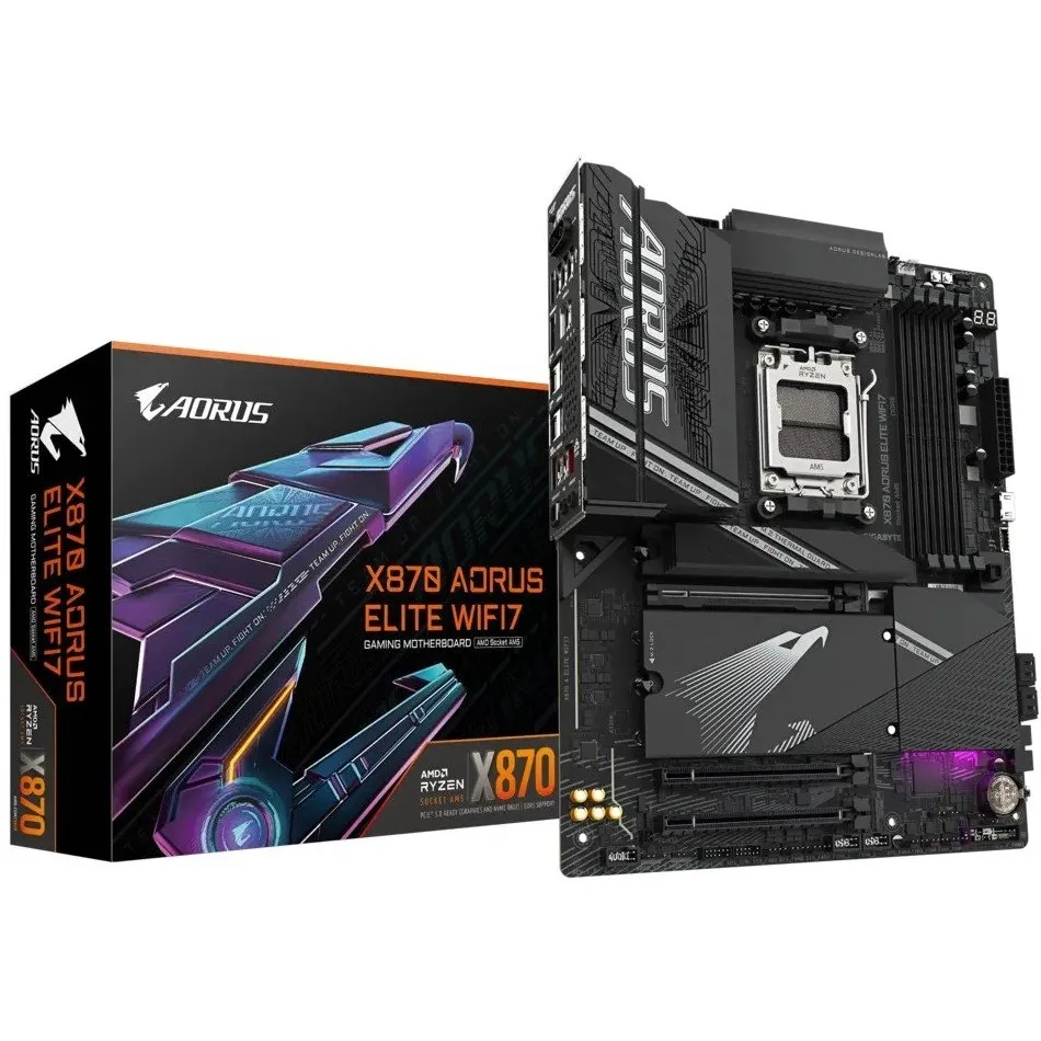 Материнська плата Gigabyte X870 Aorus Elite WiFi7 Socket AM5 - мініатюра 6