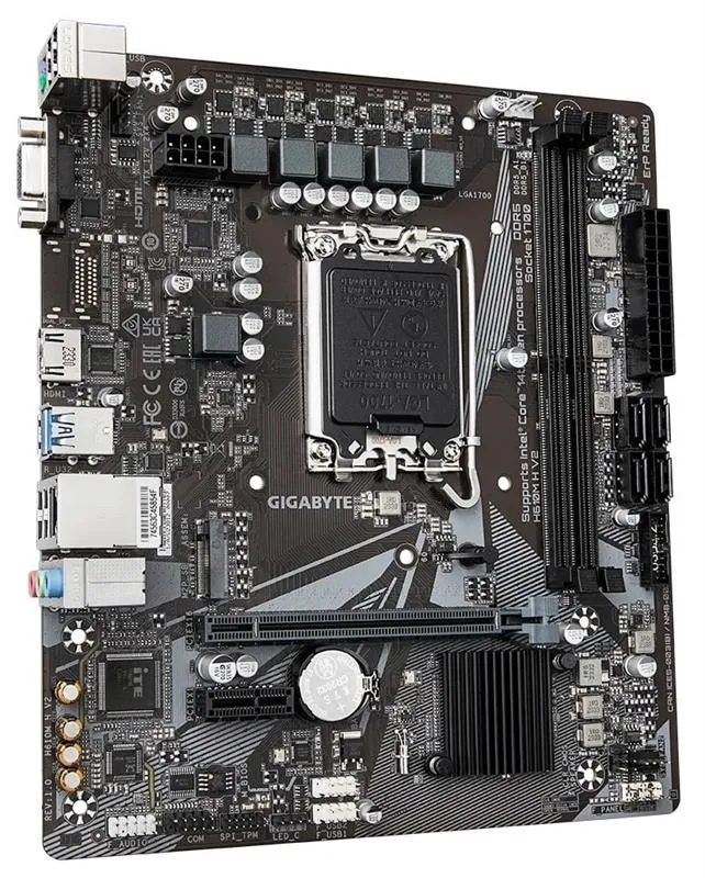 Материнська плата Gigabyte H610M H V2 Socket 1700 - мініатюра 2