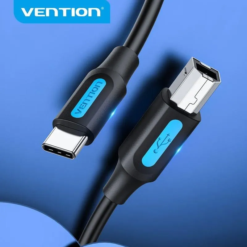 Кабель Vention USB Type-C - USB Type-B (M/M), 2 м, Black (CQUBH) - мініатюра 3