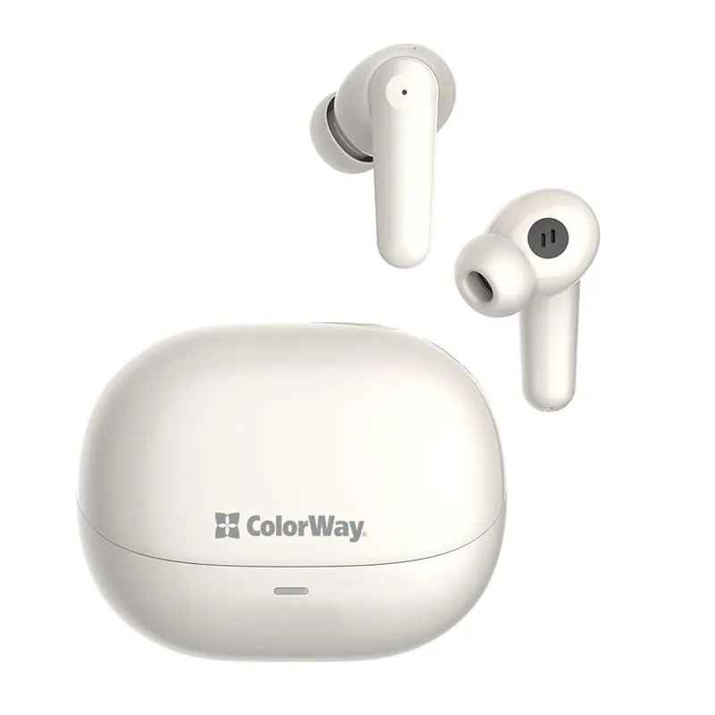 Bluetooth-гарнітура СolorWay Slim TWS-1 Earbuds Long Life Beige (CW-TWS1BE) - зображення 1