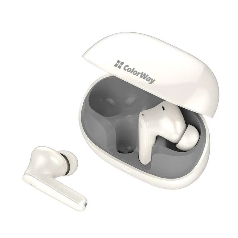 Bluetooth-гарнітура СolorWay Slim TWS-1 Earbuds Long Life Beige (CW-TWS1BE) - мініатюра 10