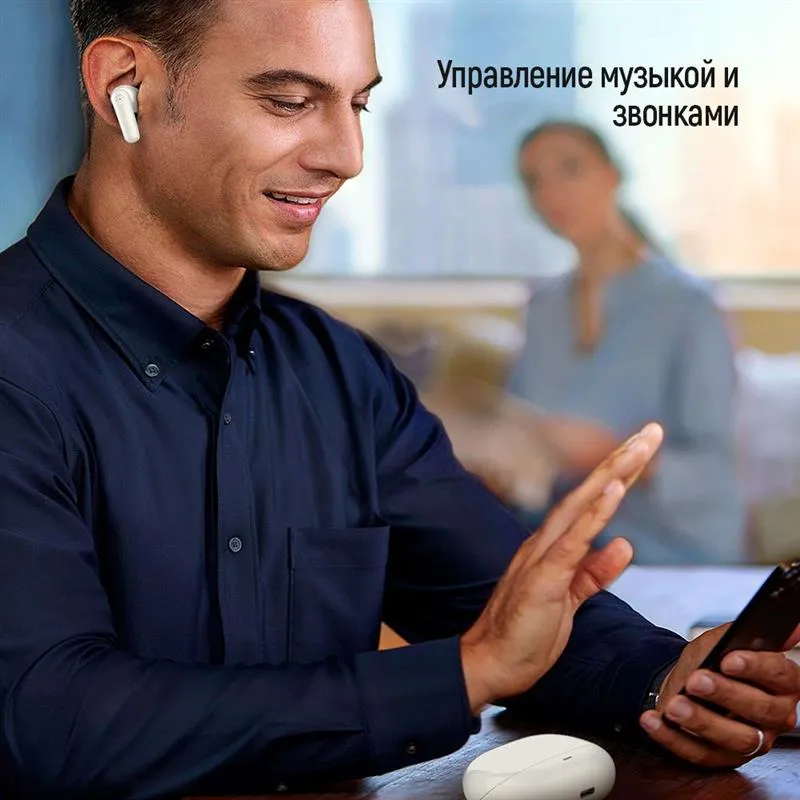 Bluetooth-гарнітура СolorWay Slim TWS-1 Earbuds Long Life Beige (CW-TWS1BE) - мініатюра 22