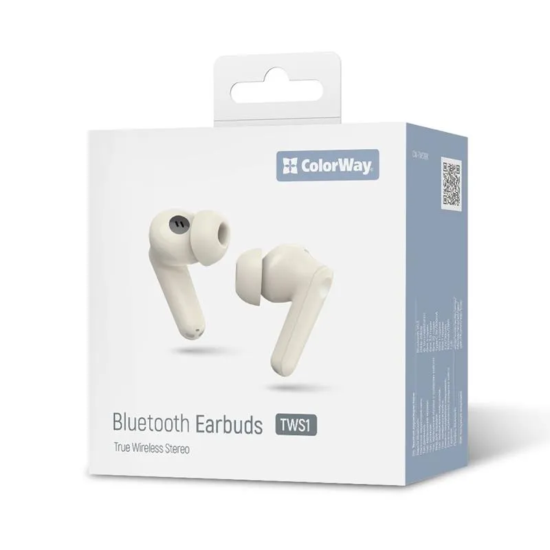 Bluetooth-гарнітура СolorWay Slim TWS-1 Earbuds Long Life Beige (CW-TWS1BE) - мініатюра 27