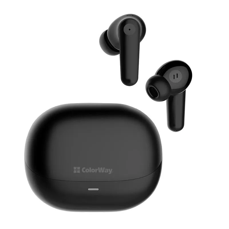 Bluetooth-гарнітура СolorWay Slim TWS-1 Earbuds Long Life Black (CW-TWS1BK1) - зображення 1