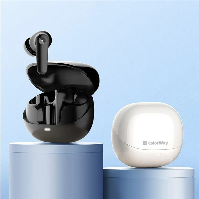 Bluetooth-гарнітура СolorWay Slim TWS-1 Earbuds Long Life Black (CW-TWS1BK1) - мініатюра 12