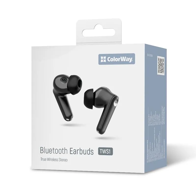 Bluetooth-гарнітура СolorWay Slim TWS-1 Earbuds Long Life Black (CW-TWS1BK1) - мініатюра 8
