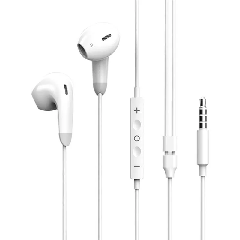 Гарнітура СolorWay 3.5 mm Wired Earphone Sound Wave White (CW-WD04WT) - зображення 1