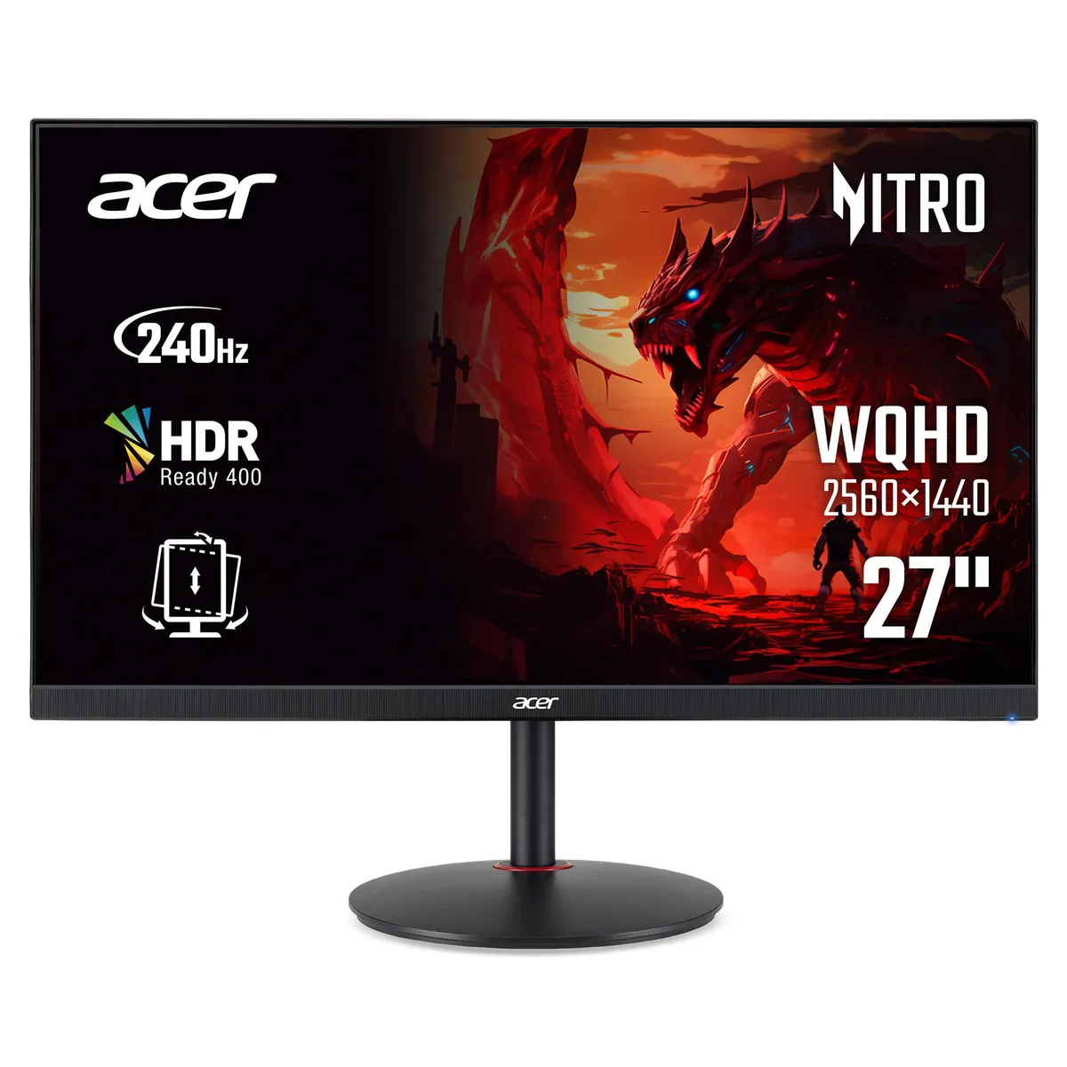Монітор Acer 27" XV272UW2bmiiprx (UM.HX2EE.201) IPS Black 240Hz - мініатюра 8
