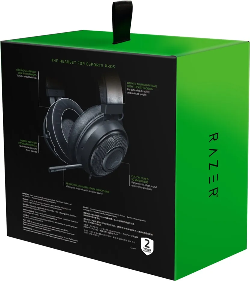 Навушники Razer Kraken Black (RZ04-02830100-R3U1) - мініатюра 6