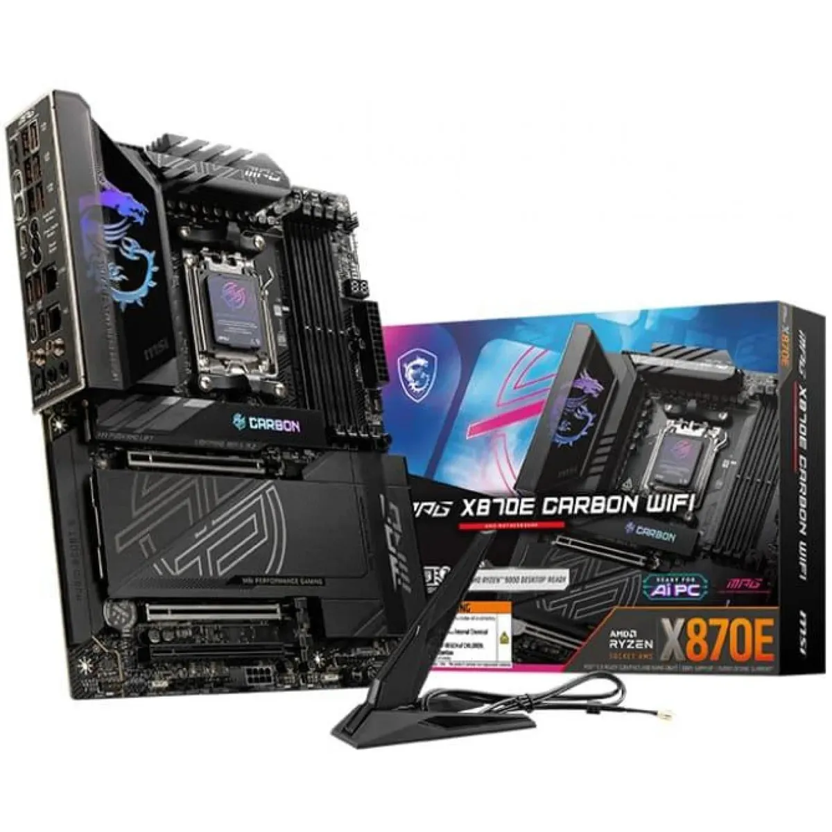 Материнська плата MSI MPG X870E Carbon WiFi Socket AM5 - мініатюра 5