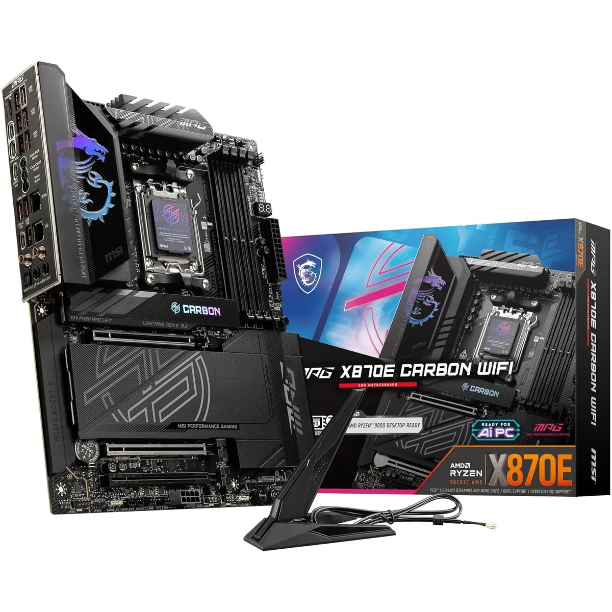 Материнська плата MSI MPG X870E Carbon WiFi Socket AM5 - мініатюра 6