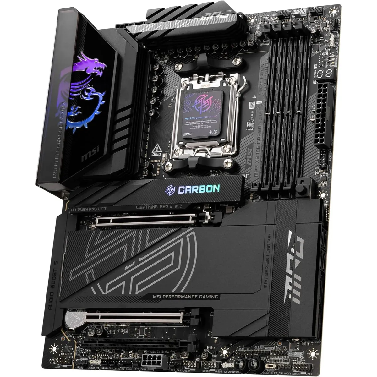 Материнська плата MSI MPG X870E Carbon WiFi Socket AM5 - мініатюра 8