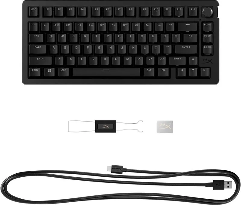 Клавіатура HyperX Alloy Rise 75 PBT Mechanical HyperX Red Black (7G7A4AA) - мініатюра 5