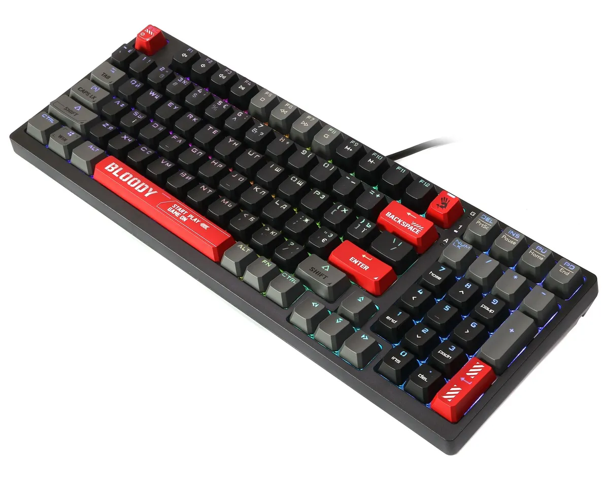 Клавіатура A4Tech S98 Bloody Red - мініатюра 5