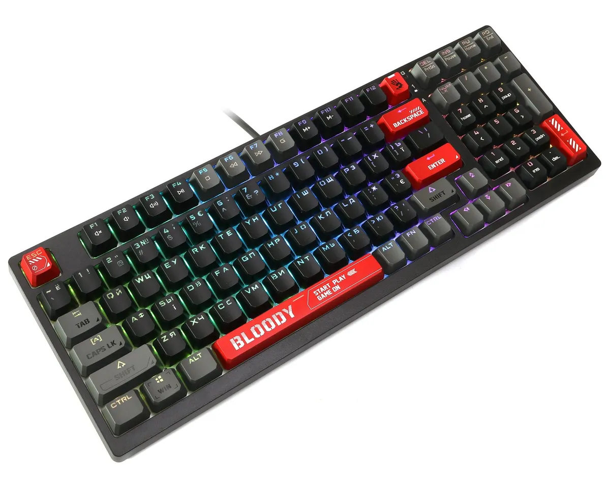 Клавіатура A4Tech S98 Bloody Red - мініатюра 6