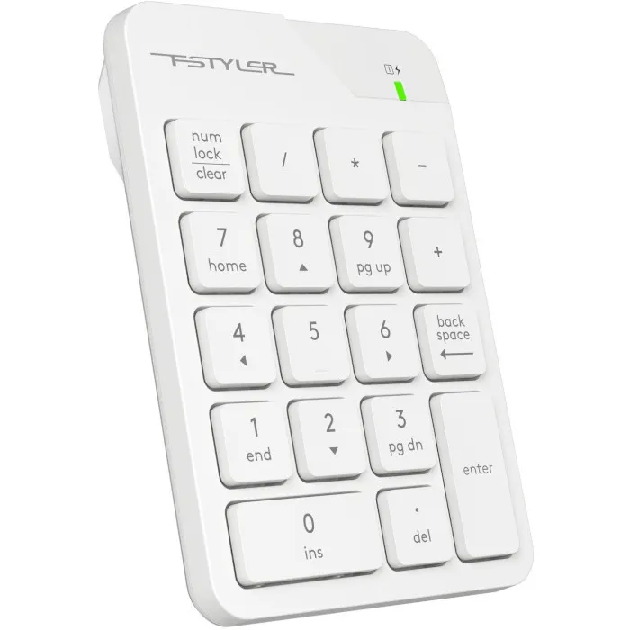 Клавіатура цифрова A4Tech Fstyler FGK21C White - мініатюра 2