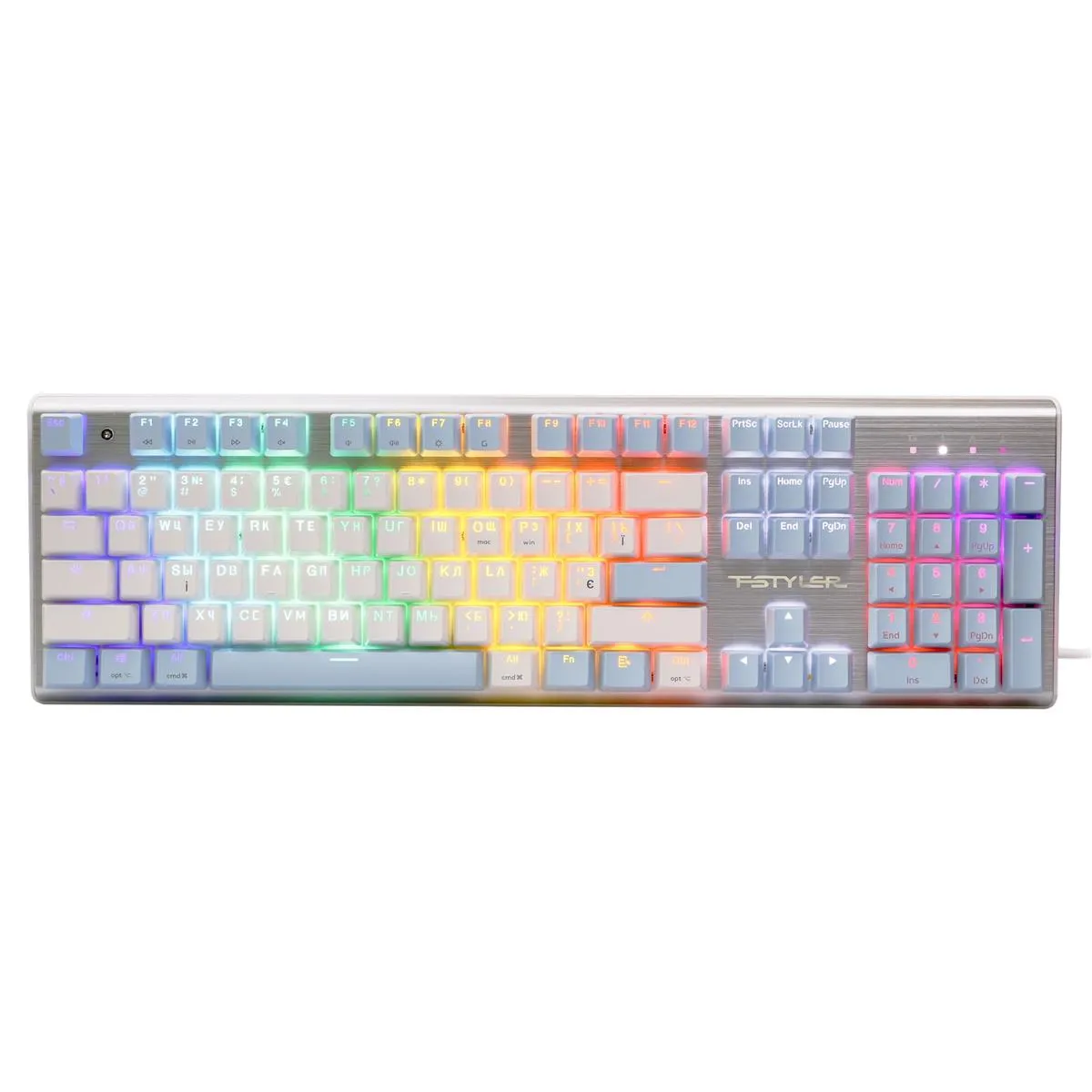 Клавіатура A4Tech Fstyler FS100 Icy Blue - зображення 1